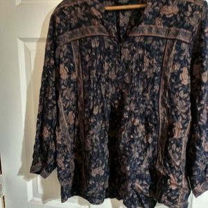 LUCKY BRAND flowy women top L